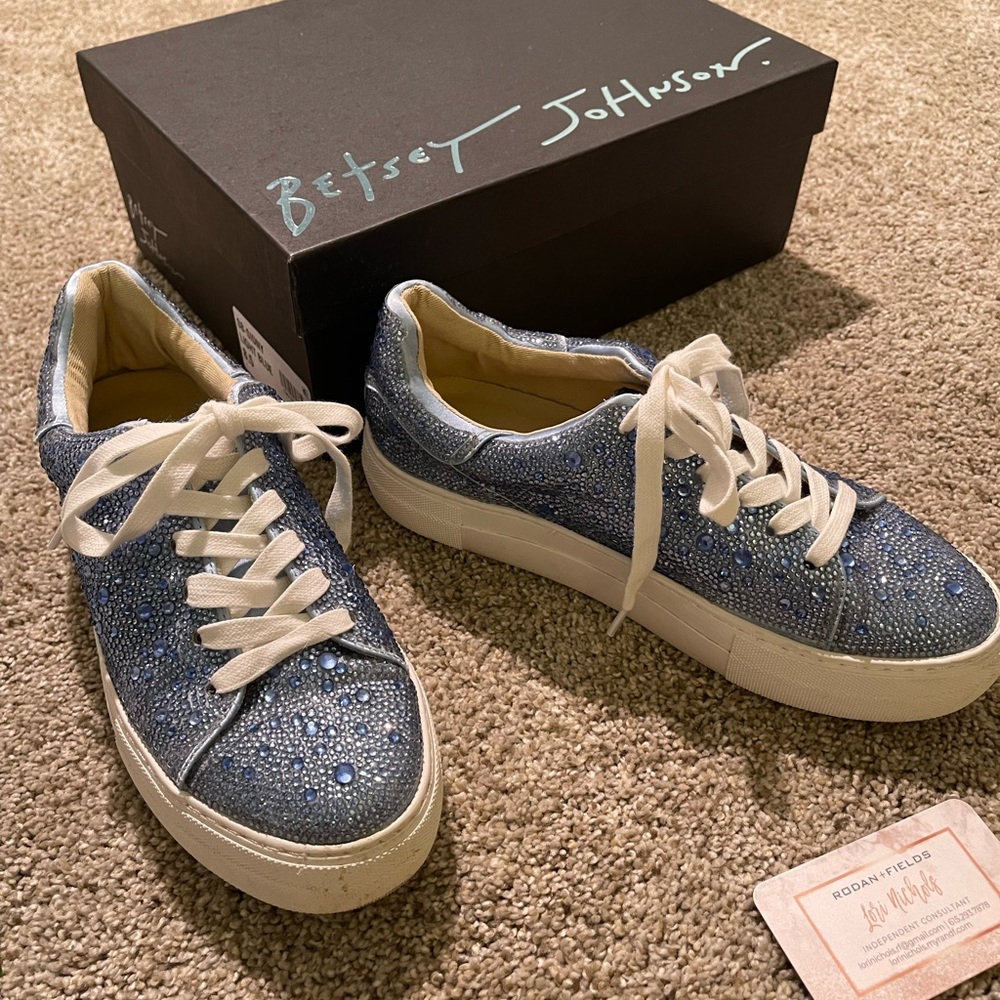 Betsey Johnson Sidny Rhinestone Sneakers